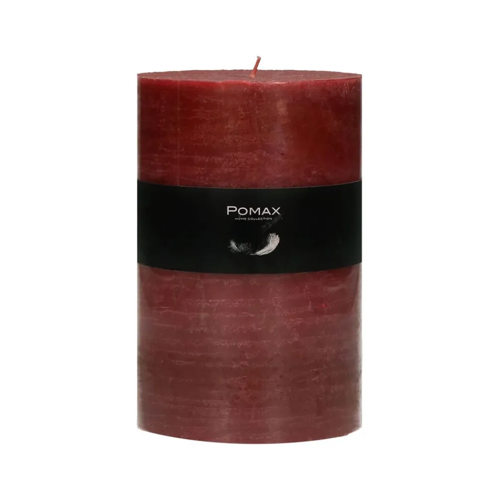 Pomax Bougies-CANDLE - bougie - cire de paraffine - DIA 10 x H 15 cm - terracotta