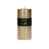 Pomax Bougies-CANDLE - bougie - cire de paraffine - DIA 7 x H 14 cm - champagne