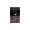 Pomax Bougies-CANDLE - bougie - cire de paraffine - DIA 7 x H 10 cm - pourpre