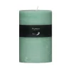 Pomax Bougies-CANDLE - bougie - cire de paraffine - DIA 10 x H 15 cm - aqua clair