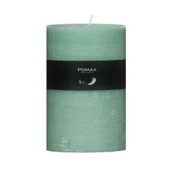 Pomax Bougies-CANDLE - bougie - cire de paraffine - DIA 10 x H 15 cm - aqua clair
