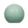 Pomax Bougies-CANDLE - bougie - cire de paraffine - DIA 9 cm - aqua clair
