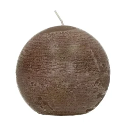 Pomax Bougies-CANDLE - bougie - cire de paraffine - DIA 9 cm - noisette
