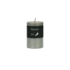 Pomax Bougies-CANDLE - bougie - cire de paraffine - DIA 5 x H 8 cm - argent