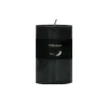 Pomax Bougies-CANDLE - bougie - cire de paraffine - DIA 7 x H 10 cm - noir