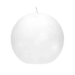 Pomax Bougies-CANDLE - bougie - cire de paraffine - DIA 9 cm - Blanc