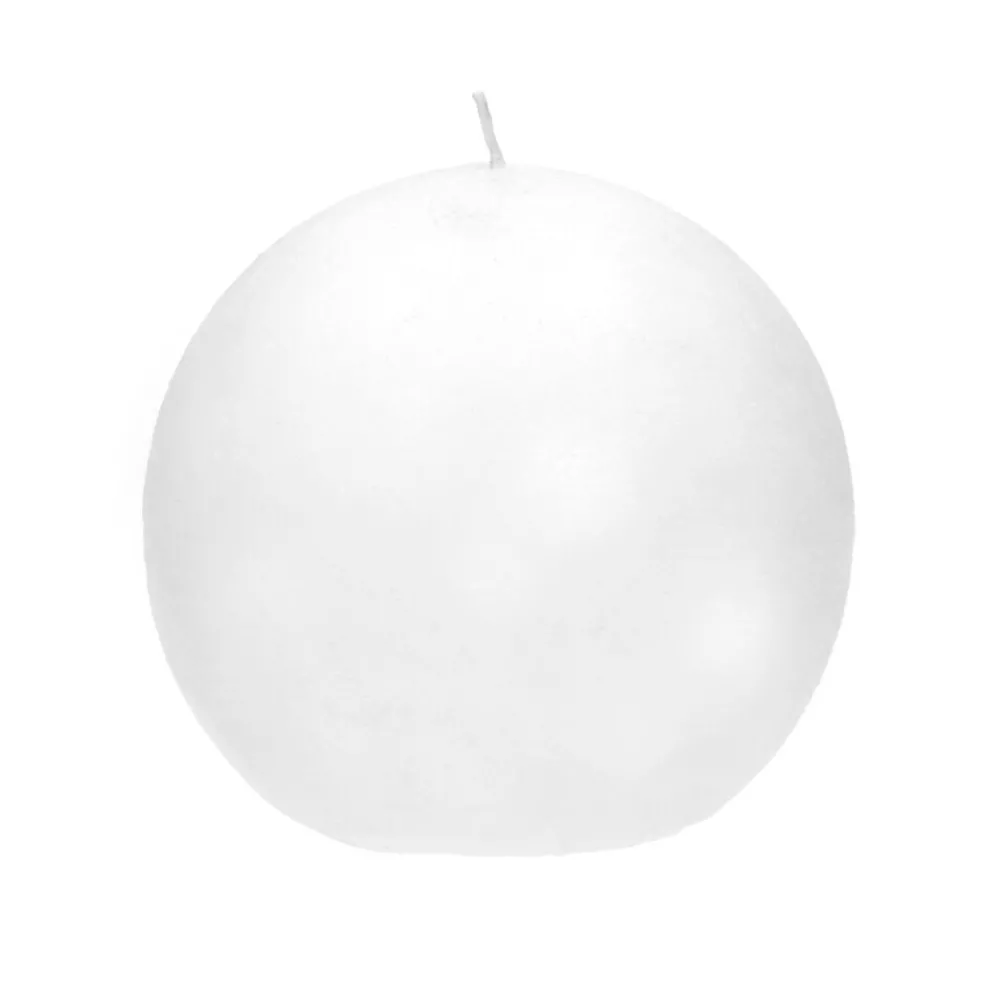 Pomax Bougies-CANDLE - bougie - cire de paraffine - DIA 9 cm - Blanc