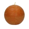Pomax Bougies-CANDLE - bougie - cire de paraffine - DIA 9 cm - rouille