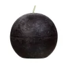 Pomax Bougies-CANDLE - bougie - cire de paraffine - DIA 9 cm - noir