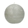 Pomax Bougies-CANDLE - bougie - cire de paraffine - DIA 9 cm - lin