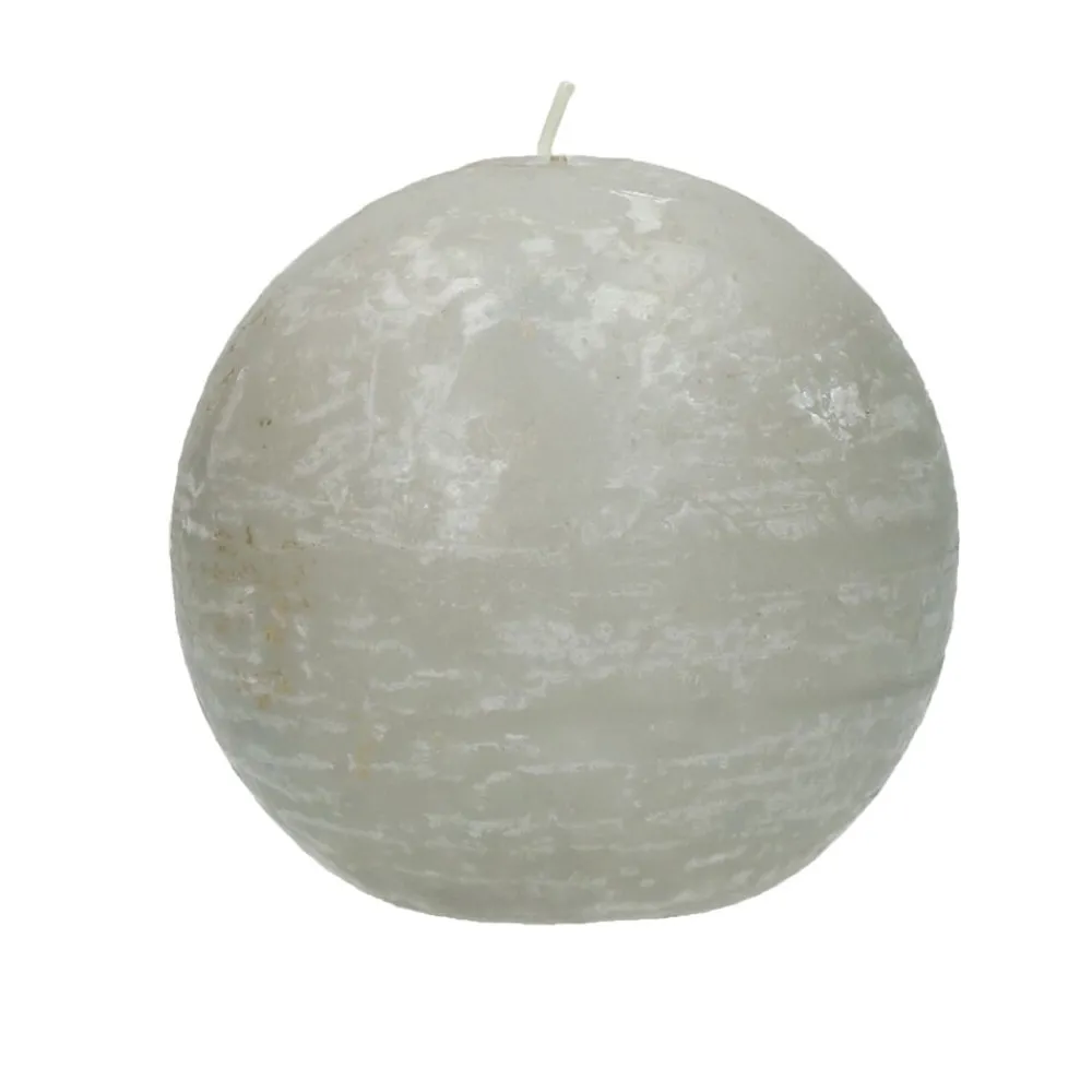 Pomax Bougies-CANDLE - bougie - cire de paraffine - DIA 9 cm - lin