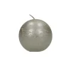 Pomax Bougies-CANDLE - bougie - cire de paraffine - DIA 6 cm - argent
