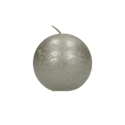 Pomax Bougies-CANDLE - bougie - cire de paraffine - DIA 6 cm - argent