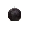 Pomax Bougies-CANDLE - bougie - cire de paraffine - DIA 6 cm - noir
