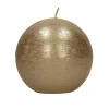 Pomax Bougies-CANDLE - bougie - cire de paraffine - DIA 9 cm - champagne