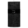 Pomax Bougies-CANDLE - bougie - cire de paraffine - DIA 10 x H 20 cm - noir