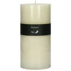 Pomax Bougies-CANDLE - bougie - cire de paraffine - DIA 10 x H 20 cm - ivoire