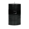 Pomax Bougies-CANDLE - bougie - cire de paraffine - DIA 10 x H 15 cm - noir