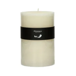Pomax Bougies-CANDLE - bougie - cire de paraffine - DIA 10 x H 15 cm - ivoire