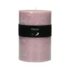 Pomax Bougies-CANDLE - bougie - cire de paraffine - DIA 10 x H 15 cm - rose clair