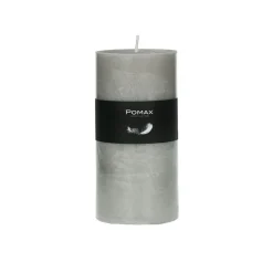 Pomax Bougies-CANDLE - bougie - cire de paraffine - DIA 7 x H 14 cm - lin