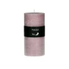 Pomax Bougies-CANDLE - bougie - cire de paraffine - DIA 7 x H 14 cm - rose clair