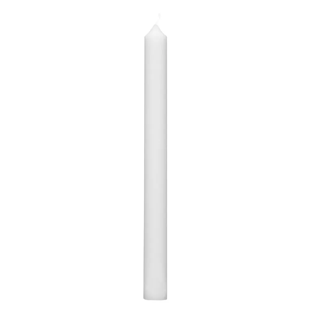 Pomax Bougies-CANDLE - bougie - cire de paraffine - H 25 cm - Blanc