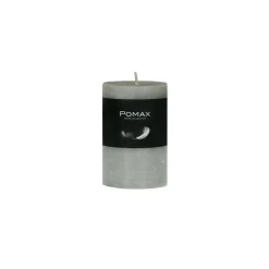 Pomax Bougies-CANDLE - bougie - cire de paraffine - DIA 5 x H 8 cm - lin