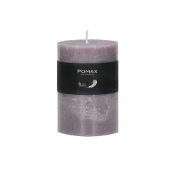 Pomax Bougies-CANDLE - bougie - cire de paraffine - DIA 7 x H 10 cm - lavande