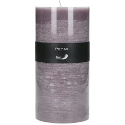 Pomax Bougies-CANDLE - bougie - cire de paraffine - DIA 10 x H 20 cm - lavande