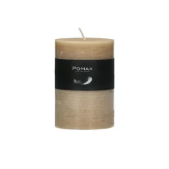 Pomax Bougies-CANDLE - bougie - cire de paraffine - DIA 7 x H 10 cm - miel