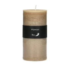 Pomax Bougies-CANDLE - bougie - cire de paraffine - DIA 7 x H 14 cm - miel