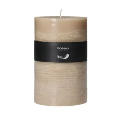 Pomax Bougies-CANDLE - bougie - cire de paraffine - DIA 10 x H 15 cm - miel