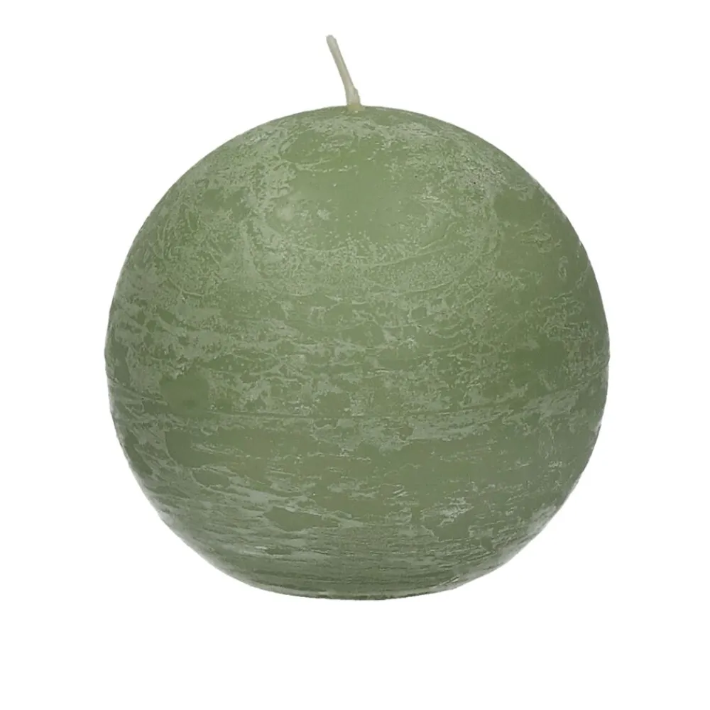 Pomax Bougies-CANDLE - bougie - cire de paraffine - DIA 9 cm - avocat