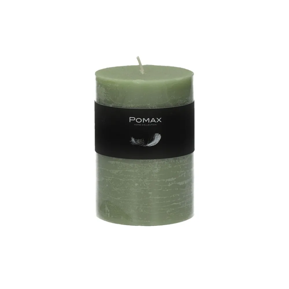 Pomax Bougies-CANDLE - bougie - cire de paraffine - DIA 7 x H 10 cm - avocat