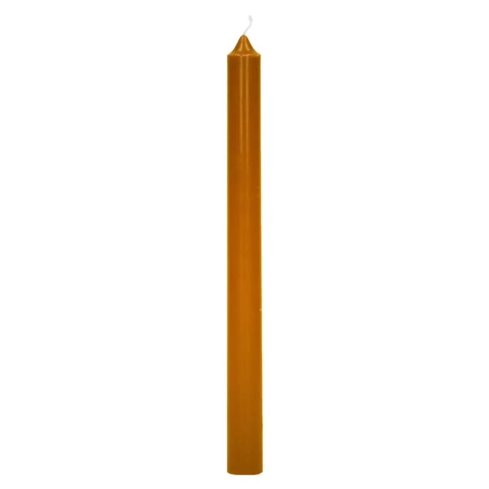 Pomax Bougies-CANDLE - bougie - cire de paraffine - H 25 cm - rouille