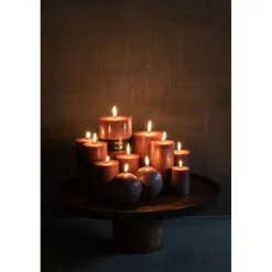 Pomax Bougies-CANDLE - bougie - cire de paraffine - H 25 cm - noisette