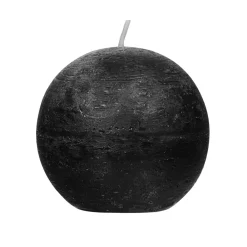 Pomax Bougies-CANDLE - bougie - cire de paraffine - DIA 9 cm - noir