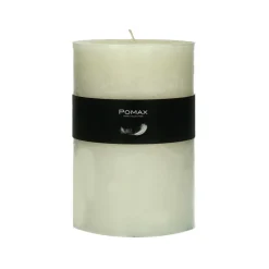 Pomax Bougies-CANDLE - bougie - cire de paraffine - DIA 10 x H 15 cm - ivoire