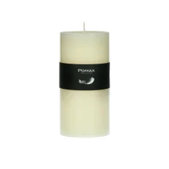 Pomax Bougies-CANDLE - bougie - cire de paraffine - DIA 7 x H 14 cm - ivoire