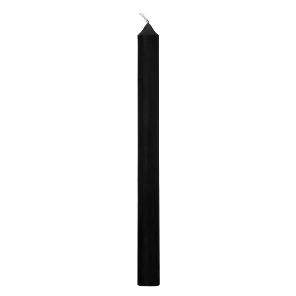 Pomax Bougies-CANDLE - bougie - cire de paraffine - H 25 cm - noir