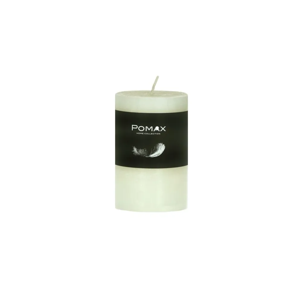 Pomax Bougies-CANDLE - bougie - cire de paraffine - DIA 5 x H 8 cm - ivoire