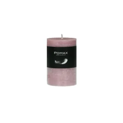 Pomax Bougies-CANDLE - bougie - cire de paraffine - DIA 5 x H 8 cm - rose clair
