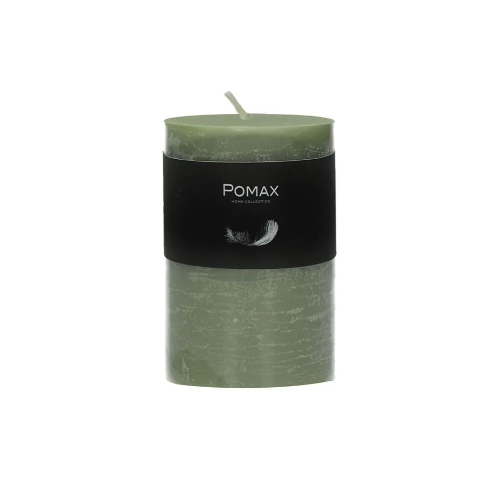 Pomax Bougies-CANDLE - bougie - cire de paraffine - DIA 7 x H 10 cm - avocat