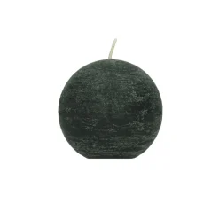 Pomax Bougies-CANDLE - bougie - cire de paraffine - DIA 6 cm - vert foncé