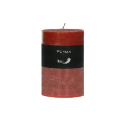 Pomax Bougies-CANDLE - bougie - cire de paraffine - DIA 7 x H 10 cm - terracotta