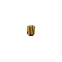 Pomax Photophores / T-lights-CANNES - vase/photophore - verre - DIA 7 x H 8 cm - ambre