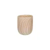Pomax Photophores / T-lights-CANNES - vase/photophore - verre - DIA 9 x H 11 cm - ivoire