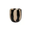 Pomax Photophores / T-lights-CANNES - vase/photophore - verre - DIA 13 x H 14,5 cm - ivoire