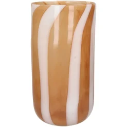 Pomax Photophores / T-lights-CANNES - vase/photophore - verre - DIA 19 x H 37 cm - ambre